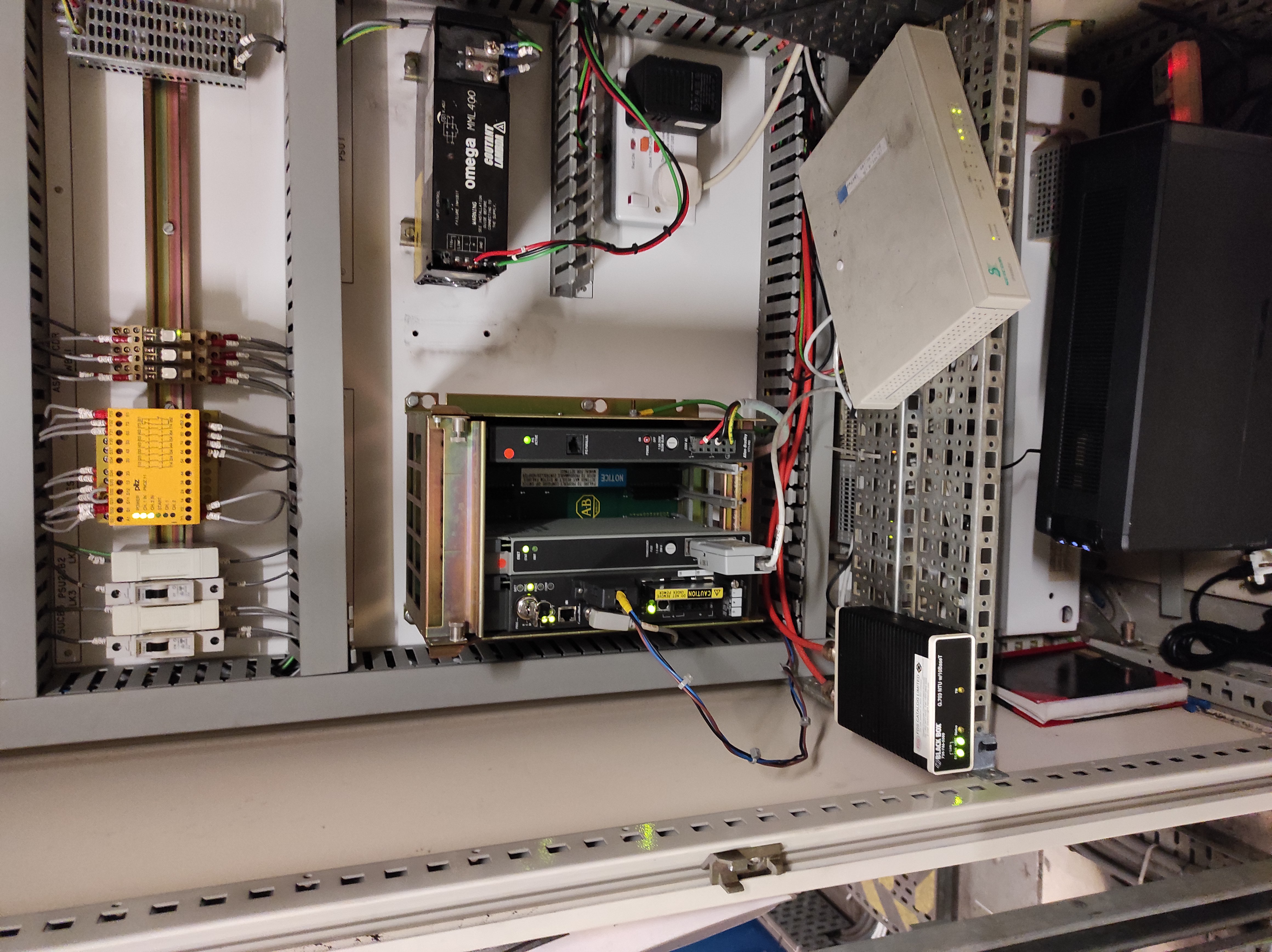 Internal View of CHEPLC PLC Panel Before Works (Typical)